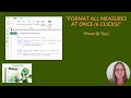 Power BI: One Trick to Format All Measures at Once (6 Clicks)