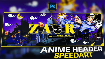 Soul Eater Anime Header Speedart in Photoshop | 🟡 FREE PSD AT 50 Likes!