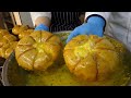 크림 치즈 팔쪽마늘빵 / cream cheese garlic bread - korean street food