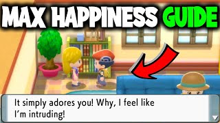 How To Get Max Happiness Easy On Pokemon Brilliant Diamond And Shining Pearl