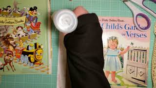 Part 1, Little Golden book tutorial,  making the book spine.