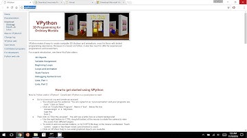 Instalación de VPython y iVisual en Windows