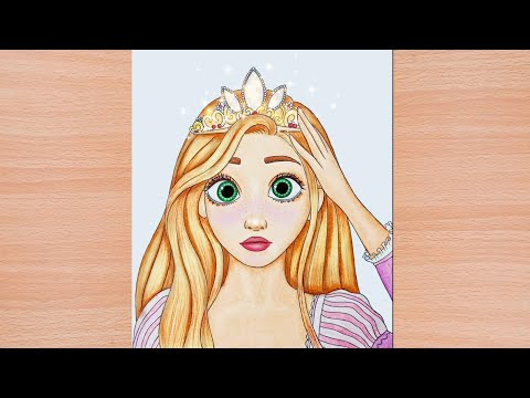 Rapunzel wearing her