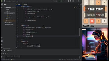 ASMR Programming  - Python PyGame 2048 Game - No Talking -  Chill beats
