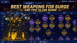 Best Tips And Best Weapons For Surge 🔥|| Mech Arena