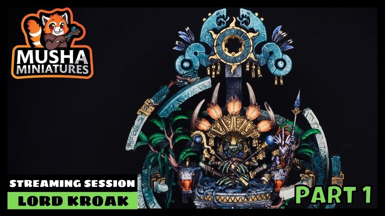 How to paint LORD KROAK Jade Stone Effect Overbrushing Painting