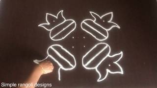 Pongal Paanai Rangoli Designs With 6 Into 6 Dots | Sankranthi Bhogi Kundala Muggulu