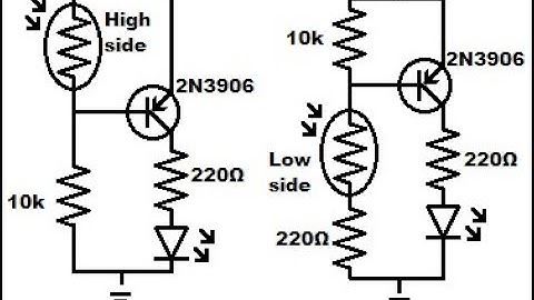 Avoiding light dependent resistor LDR high current in voltage divder controlled PNP BJT switch