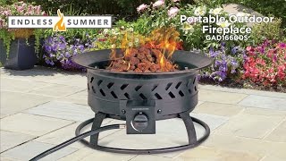 Endless Summer Portable LP Gas Fire Pit Features Video (model GAD16600S)