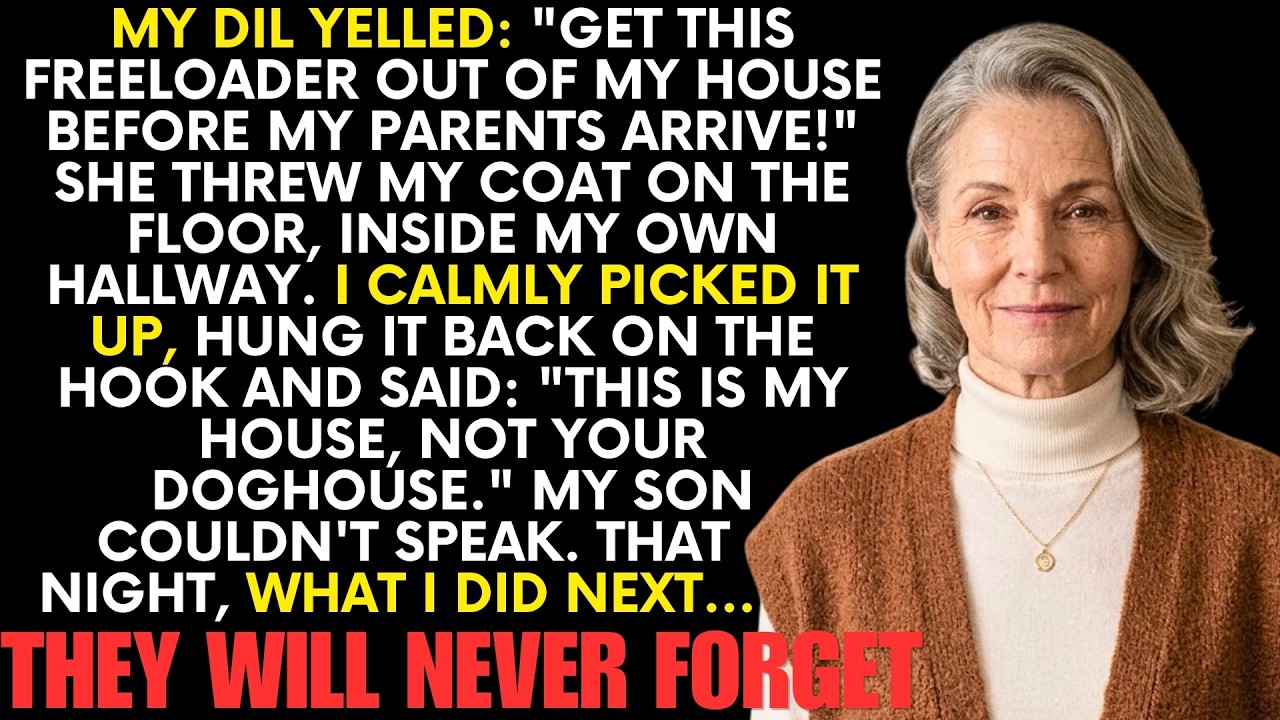 “Get this freeloader out of my house before my parents arrive.” My daughter-in-law shouted it from my front hallway the day before Thanksgiving, then yanked my coat off its hook and threw it on...