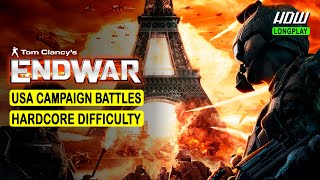 TOM CLANCY'S ENDWAR 4K - USA CAMPAIGN BATTLES - HARDCORE DIFFICULTY