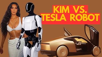 Kim Kardashian vs. Robot: Rock, Paper, Scissors | Tesla Optimus Robot & Cybercab