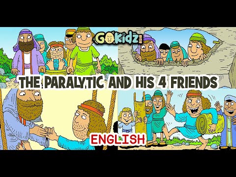 "THE PARALYTIC AND HIS FOUR FRIENDS" | Bible Story| Sunday School - YouTube