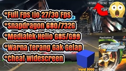 SETTINGAN TERBAIK NFS UNDERGROUND 2 AETHERSX2