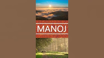 ☀️ MANOJ - INDIAN/HINDU boy names | MANOJ Name WhatsApp Status | #Shorts