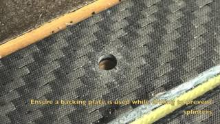 Carbon-Kevlar Hinge Drilling Demonstration