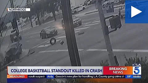 Surveillance shows crash that killed basketball st...