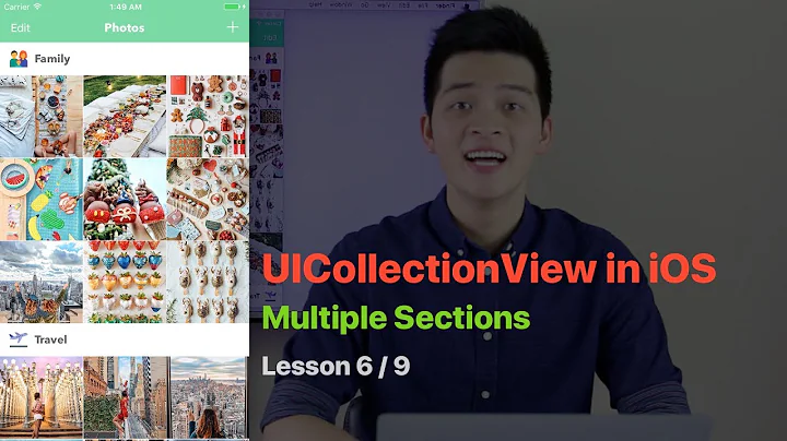UICollectionView Pt 6: MULTIPLE SECTIONS IN UICOLLECTIONVIEW AND CUSTOM SECTION HEADER