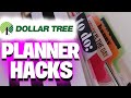 Dollar Tree Planner Hacks