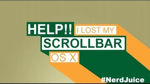 Set Scroll Bars to Always Display on Your Mac - OS X Mavericks