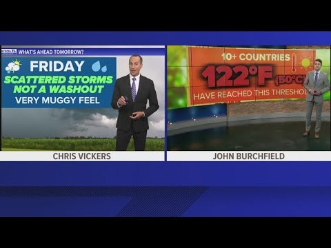 Warmer, muggy with scattered rain chances Friday | WTOL 11 Weather ...