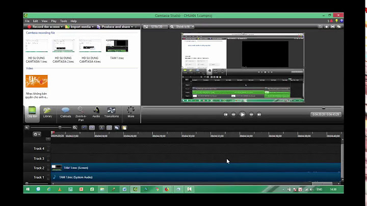 Hướng dẫn quay video màn hình bằng phần mềm camtasia