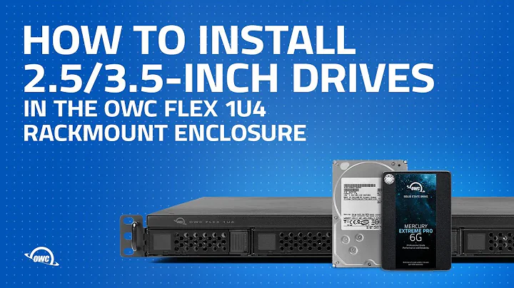 How to Install 2.5 or 3.5-Inch drives in the OWC Flex 1U4 Rackmount Enclosure
