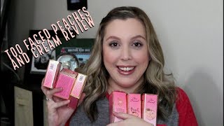 Too Faced Peaches and Cream Collection - Fair\/Oily Skin Demo and Review