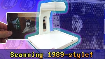 How we scanned pictures in 1989! | The Chinon DS-3000 Scanner for PC