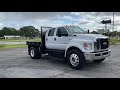 2016 FORD F750 6.7 POWERSTROKE DIESEL FLATBED HAULER CREW CAB FOR SALE