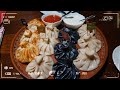 Сет самых вкусных хинкалей / Необычное хачапури и чудесный чай  / Обзор грузинского ресторана САЦИВИ