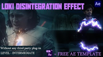 LOKI VFX TUTORIAL + Free Ae Template  #loki #marvel #loki2