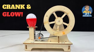 How to Make a Hand Crank Generator | DIY Science Kit Experiment