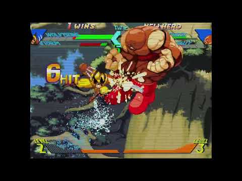 X-Men vs. Street Fighter - Wolverine, Storm vs. Sabretooth, Juggernaut