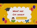 1 Minute Phonics words for kids | What are CVC words | Learn along with my kid 