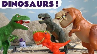 Dinosaur Toys in Stories with Thomas Trains and Funlings