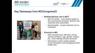 IBD Insider 2023: Patient Updates from Crohn's \& Colitis Congress
