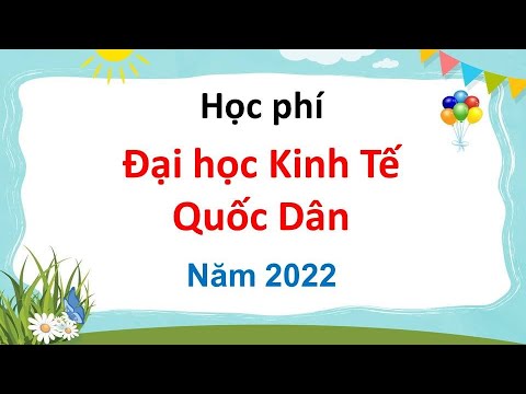 Học phí Đại học Kinh Tế Quốc Dân - youtube