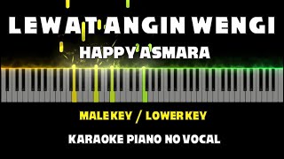 Lewat Angin Wengi - Happy Asmara | Karaoke Piano MALE KEY / LOWER KEY by Othista