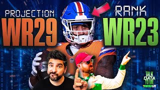 10 Biggest Rankings vs Projections Discrepancies for Week 1 Fantasy Talk Data to Me