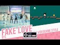 FAKE LOVE, BTS - Videogame cover - 8 bits