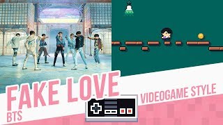 FAKE LOVE, BTS - Videogame cover - 8 bits chords