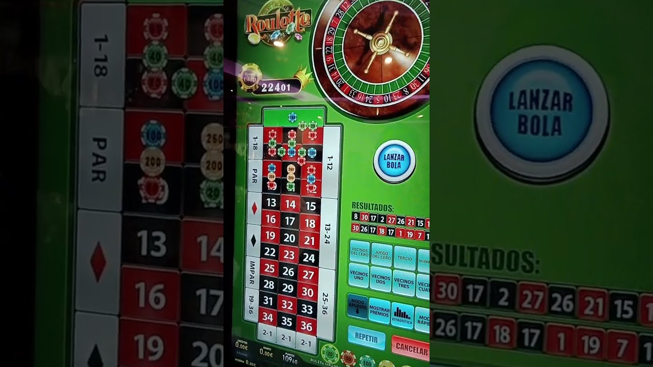 APUESTA RULETA DE MAQUINA TRAGAPERRAS EN UN BAR DE ESPAÑA #casino #dinero #ruleta #apuestas #slots