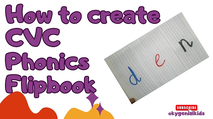 How to create a Phonics flipbook at home | CVC words | Phonics | Three letter sounds