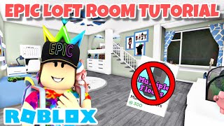 KIDS LOFT ROOM TUTORIAL! NO MULTIPLE FLOOR GAMEPASS! | Roblox | Bloxburg | Speedbuild