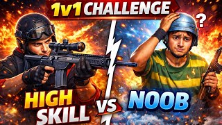 1v1 Challenge 😱 High Skill vs Noob | Who Will Win?