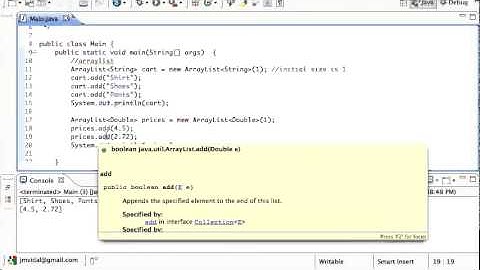 Java ArrayList Tutorial