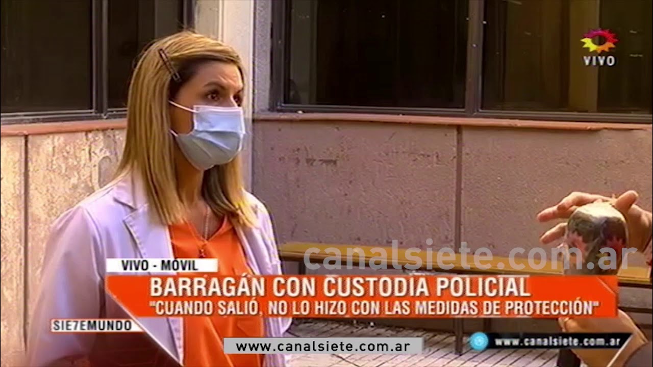 “El oreja” Barragán con custodia policial para que no deambule por el Hospital