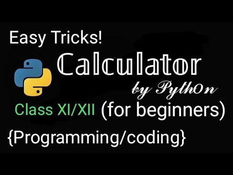 Making Calculator by Python ||Important Program Class 11th & 12th CBSE ...