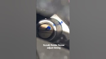 Tu dia screw adjust timing Suzuki Raider